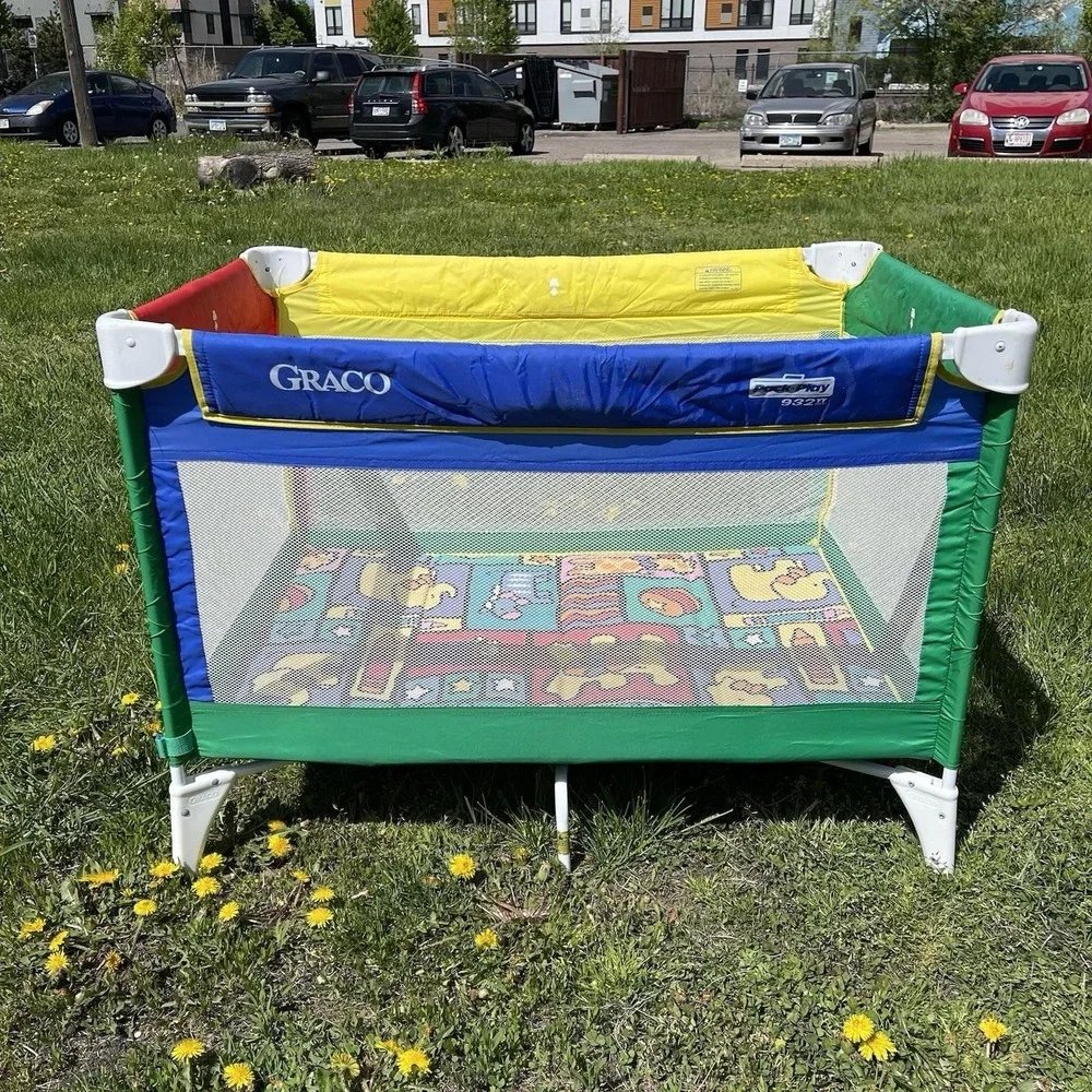 Vintage 1990s‎ Graco Pack N Play Sport Playpen Baby Toddler With Carrying Bag